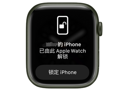 卫辉苹果手机维修分享用 AppleWatch 解锁配备面容 ID 的 iPhone方法 