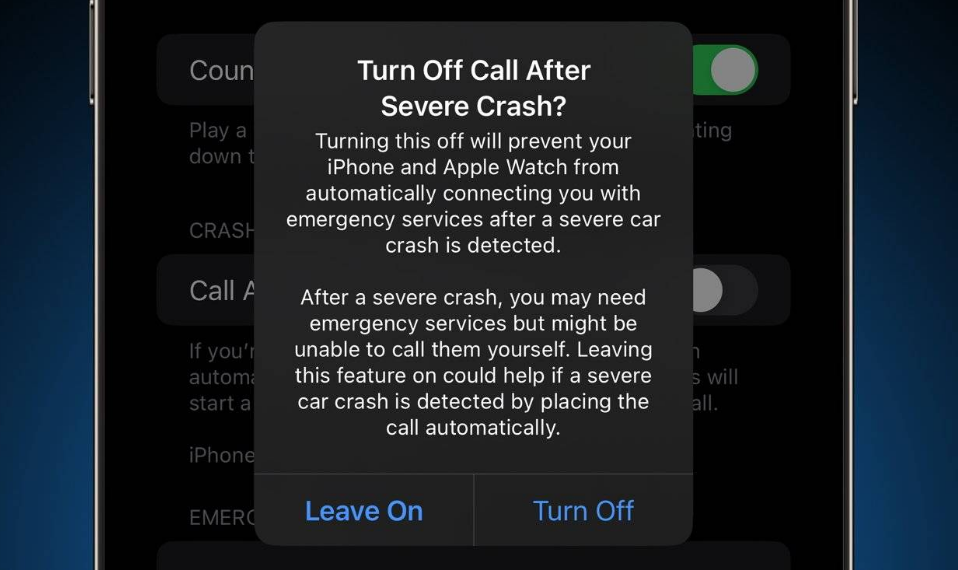 卫辉苹果14维修分享 iPhone 14 和 Apple Watch 上关闭崩溃检测 