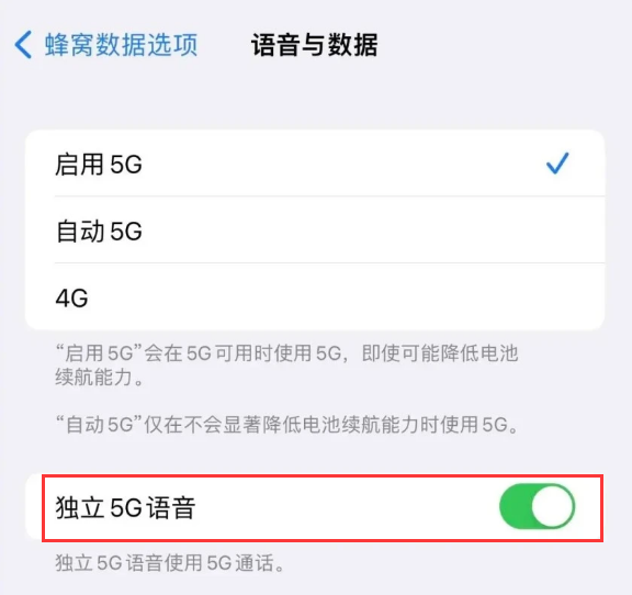 卫辉苹果14维修分享iPhone 14 Pro如何开启VoNR 