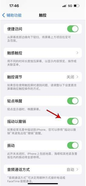 卫辉苹果手机维修分享iPhone手机如何设置摇一摇删除文字 