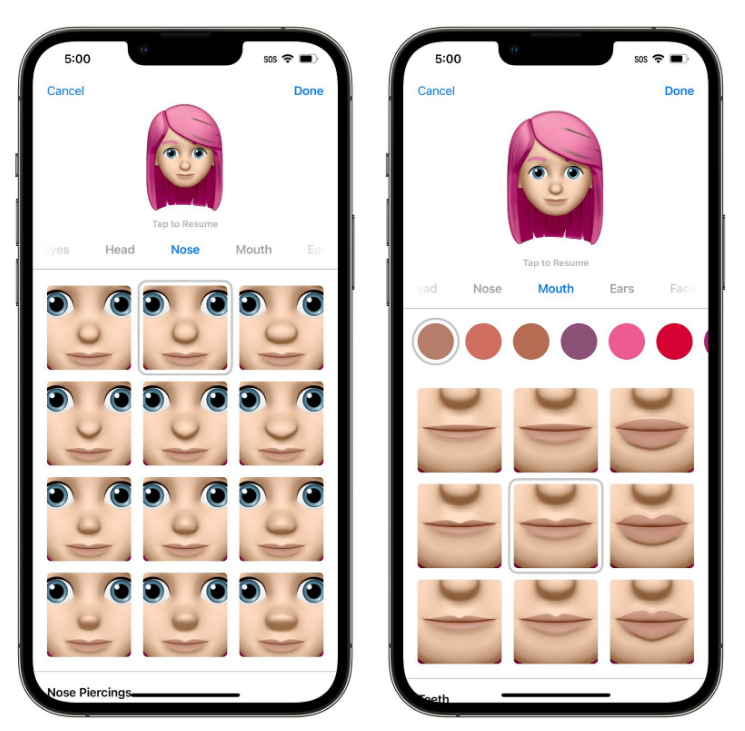 卫辉苹果手机维修分享​iOS 16中的拟我表情有了哪些变化和升级 